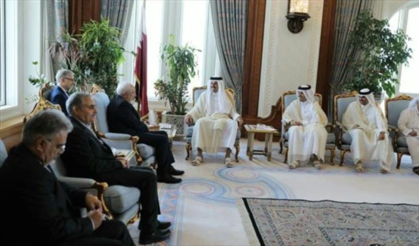 Encuentro entre el canciller iraní y el emir de Qatar, en Doha. Foto: Tomada de Google Encuentro entre el canciller iraní y el emir de Qatar, en Doha. Foto: Tomada de Google