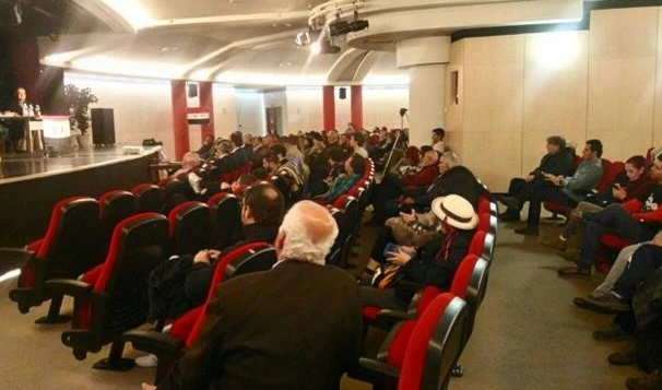 Participantes en la Conferencia por la Paz y la Solidaridad con la República Árabe Siria, reunidos en Madrid. Participantes en la Conferencia por la Paz y la Solidaridad con la República Árabe Siria, reunidos en Madrid.
