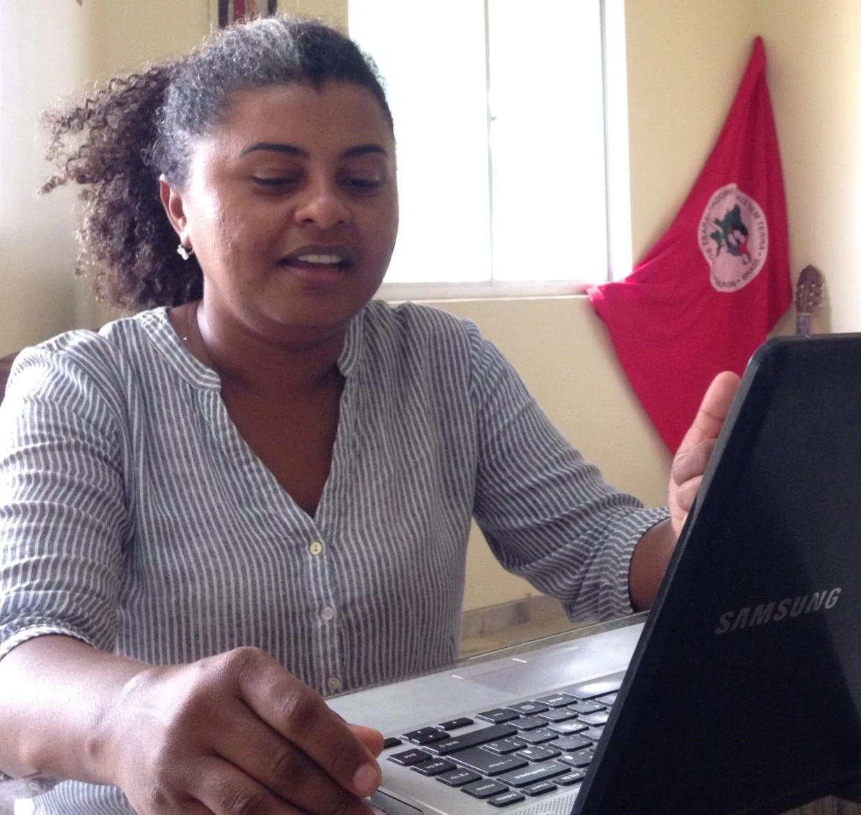 Ayala Ferreira, coordinadora nacional del Movimiento Sin Tierra (MST). Ayala Ferreira, coordinadora nacional del Movimiento Sin Tierra (MST).