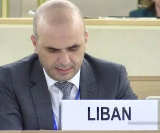 El representante de El Líbano ante las Naciones Unidas en Ginebra, Salim Badoura. El representante de El Líbano ante las Naciones Unidas en Ginebra, Salim Badoura.