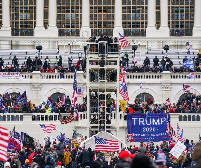 Imagen del asalto al Capitolio del 6 de enero de 2021. Imagen del asalto al Capitolio del 6 de enero de 2021.