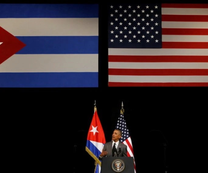 Barack Obama, durante su discurso en el Gran Teatro de la Habana el 22 de marzo del 2016. Barack Obama, durante su discurso en el Gran Teatro de la Habana el 22 de marzo del 2016.