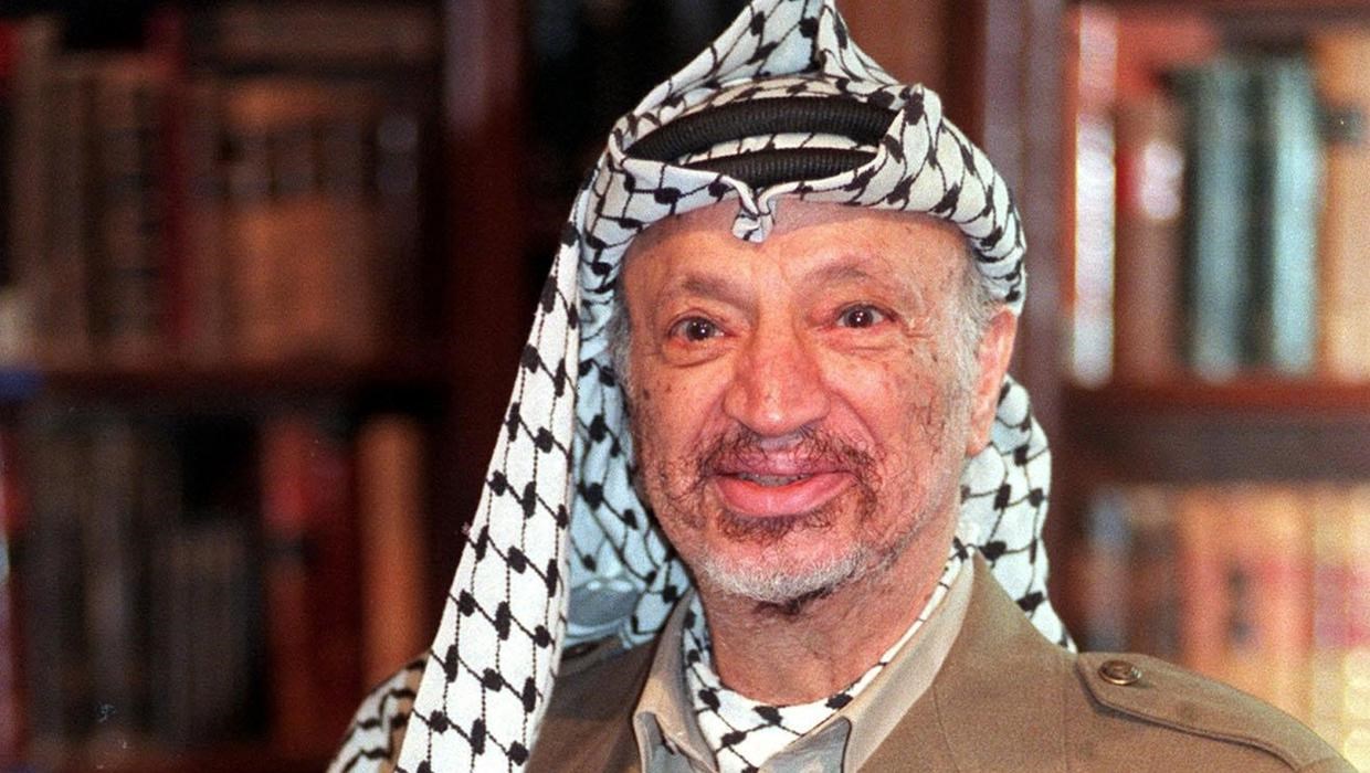 El líder palestino Yasser Arafat.