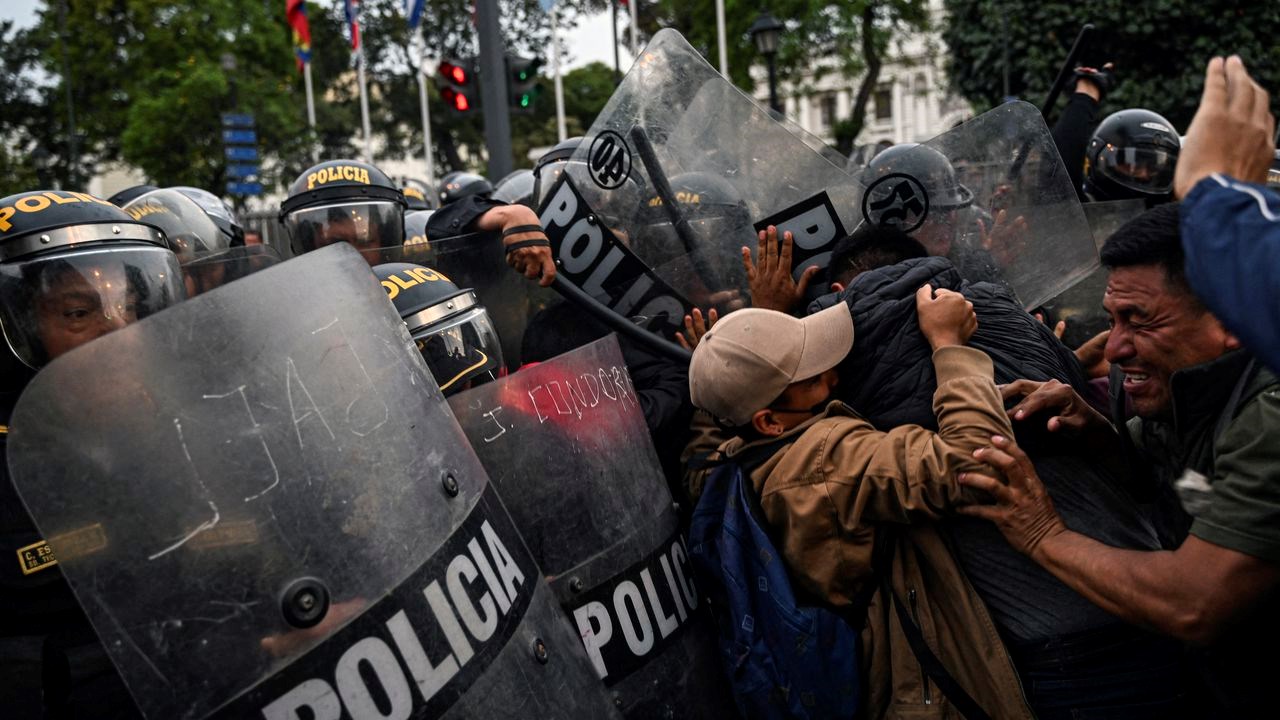 Protestas en Perú.