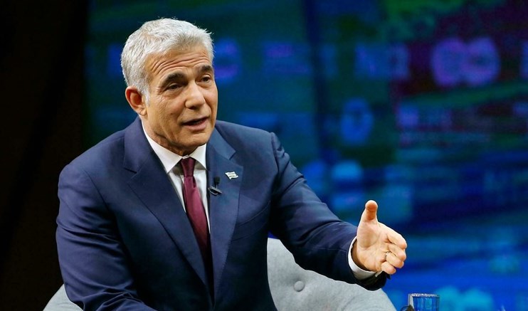 Yair Lapid, ministro de Relaciones Exterior del Estado israelí.