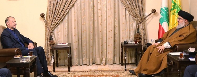 Líder de la Resistencia libanesa recibe al canciller iraní.