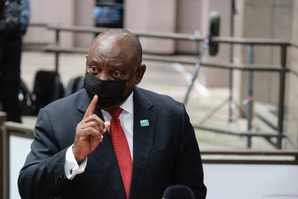 El presidente de Sudáfrica, Cyril Ramaphosa.
