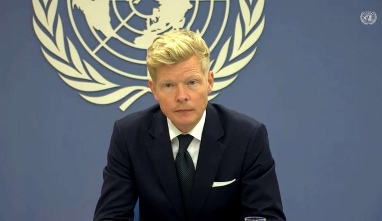 El enviado de la ONU para Yemen, Hans Grundberg.