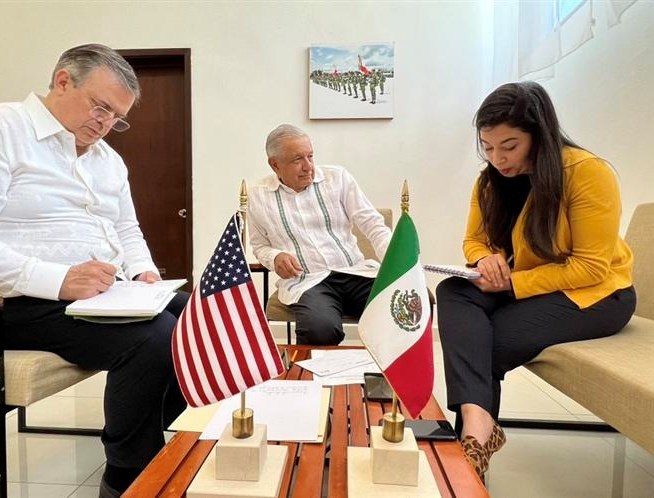 Migración y Cumbre de las Américas, temas centrales de la conversación entre López Obrador y Bide