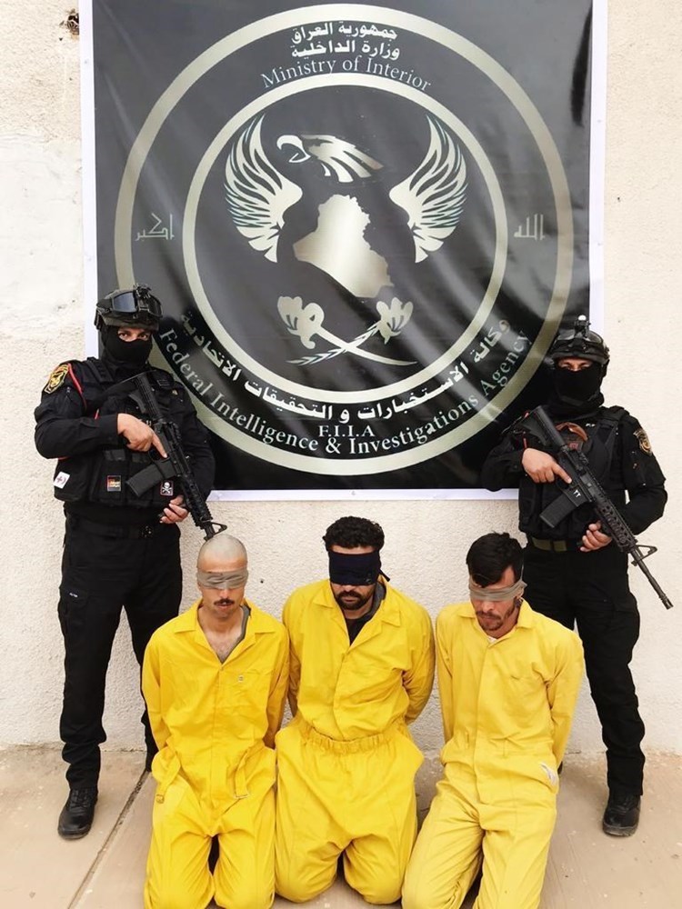 Fuerzas de seguridad iraquíes arrestan a cabecillas de Daesh.