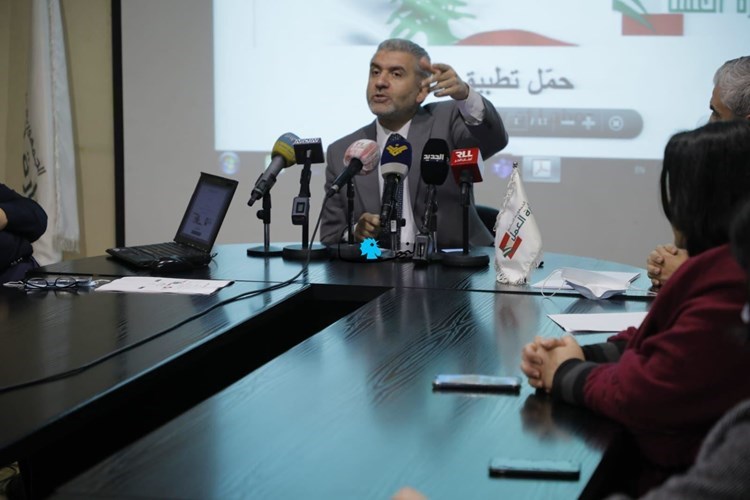 El ministro libanés  de Trabajo, Mustafá Bayram.