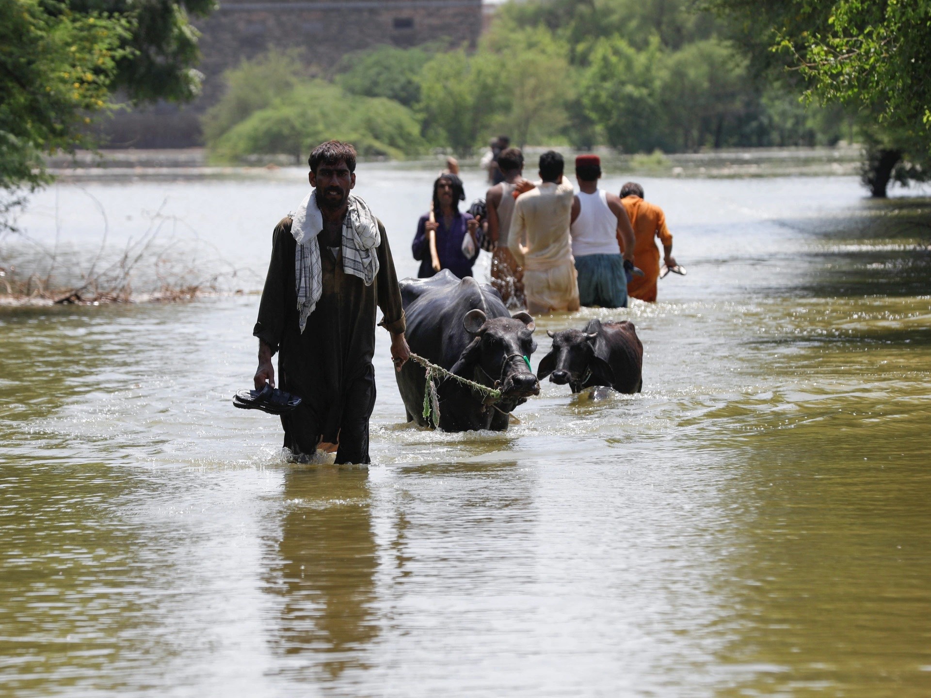 Inundaciones en Pakistán, 8 de septiembre de 2022. Foto: Reuters.